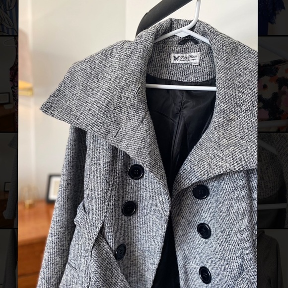 Salt & Pepper Peacoat - Picture 3 of 4